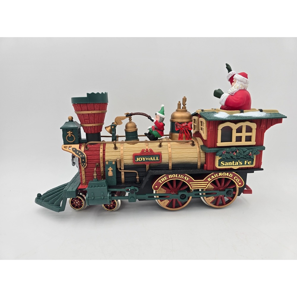 New‎ Bright Holiday Express Locomotive Engine #387 Animated Christmas Train